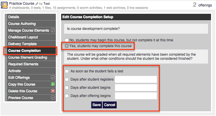 DigitalChalk: Quick Tip: Setting Up Course Completion