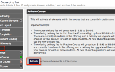 How To: Activate Your Course Elements