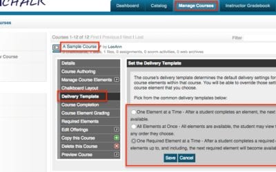 Quick Tip: Course Delivery Template