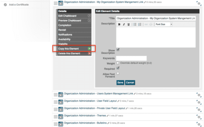 How to Copy a Course or Course Element