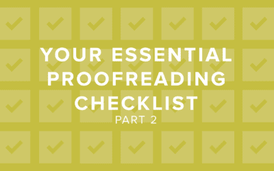 Part 2: Your Essential Proofreading Checklist